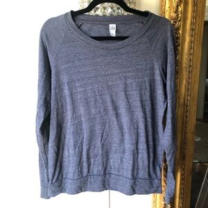 Alternative Heather Blue Crewneck Pullover Sweatshirt